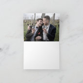 De Foto van het Huwelijk van Cape Cod van Bedankkaart (Binnen)