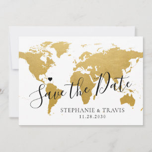 De Foto van het huwelijk van de bestemming sparen  Save The Date