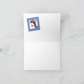 De Foto van het Huwelijk van de Sneeuwman van de Bedankkaart (Binnen)