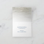 De Foto van het Huwelijk van het strand dankt u Feestdagen Kaart (Binnen)