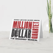 De Foto van het Kwartet van het miljoen dollar Kaart (Achterkant)