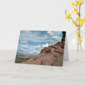 De Foto van het Landschap van de Woestijn van Utah Kaart (Gele Bloem)