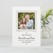 De Foto van het manuscript en van de Schrijfmachin Save The Date (Staand voorkant)