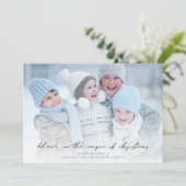 De Foto van het manuscript gelooft in Magie van Ke Feestdagenkaart (Staand voorkant)