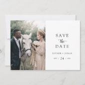 De Foto van het Manuscript sparen de Datum Save The Date (Voorkant)