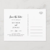 De Foto van het Manuscript sparen de Datum Uitnodiging Briefkaart (Achterkant)