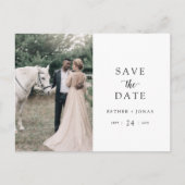 De Foto van het Manuscript sparen de Datum Uitnodiging Briefkaart (Voorkant)