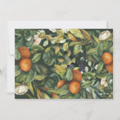 De foto van het manuscript trouwt dank u citrus bo bedankkaart (Achterkant)