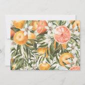 De foto van het manuscript trouwt dank u citrus bo bedankkaart (Achterkant)