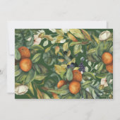 De foto van het manuscript trouwt dank u citrus bo bedankkaart (Achterkant)