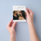 De Foto van het manuscript van de begroting sparen Flyer (Hand)