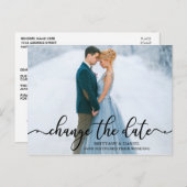 De foto van het manuscript van de Kalligrafie van Briefkaart (Voorkant / Achterkant)