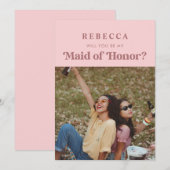 De  Foto van het Manuscript van de Retro Maid van  Aankondiging (Voorkant / Achterkant)