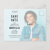 De Foto van het Manuscript van Grunge Afstuderen s Briefkaart (Achterkant)