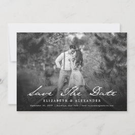 De  Foto van het Manuscript van het Handschrift sp Save The Date