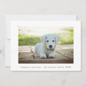 De Foto van het Nieuwjaar van sterren en van het Feestdagenkaart (Voorkant)