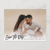 De foto van het penseelpenseel opslaan aankondigingskaart (Voorkant)