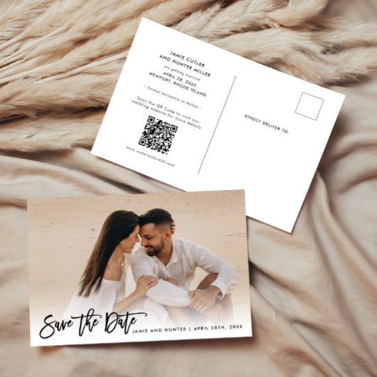 De foto van het penseelpenseel opslaan aankondigingskaart