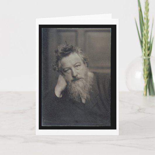 De foto van het portret van William Morris Kaart (Voorkant)