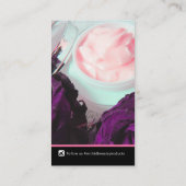 De foto van het schoonheidsbedrijf herhaalt bedrij visitekaartje (Achterkant)