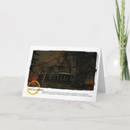 De foto van het Spookhuis van Halloween Kaart