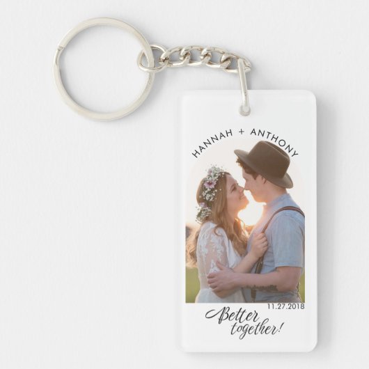 De Foto van het Verloving van het manuscript beter Sleutelhanger (Voorkant)