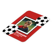 De Foto van het voetbal voegt Jouw naam toe - kan  Magneet (Linkerzijde)