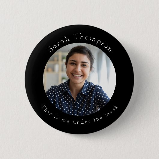 De Foto van identiteitskaart van de werknemer terw Ronde Button 5,7 Cm (Voorkant)