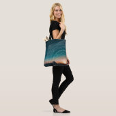 De foto van Mandala Art Sunset Blue Night Sky Tote Bag (Op model)