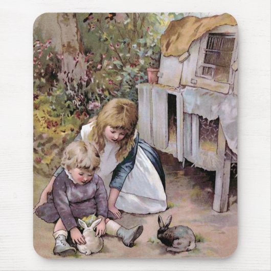 De foto van Pet Rabbit  Muismat (Voorkant)