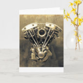 De Foto van Shovelhead #1 Kaart (Gele Bloem)