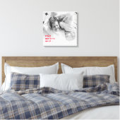 De Foto van Trendy & wat telt het positiefst RedQu Canvas Afdruk (Insitu (Slaapkamer))