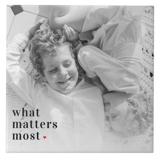 De Foto van Trendy & wat telt het positiefst RedQu Tegeltje (Voorkant)