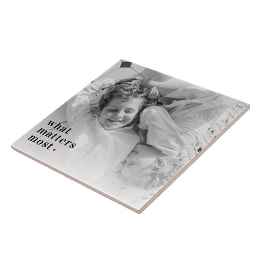 De Foto van Trendy & wat telt het positiefst RedQu Tegeltje (Zijkant)