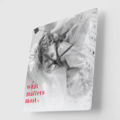 De Foto van Trendy & wat telt het positiefst RedQu Vierkante Klok (Hoek)