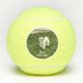 De foto van uw dichter is aangepast aan tekst tennisballen (Voorkant)