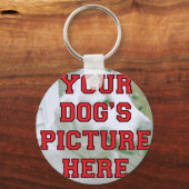 De foto van uw hond Gepersonaliseerd Sleutelhanger (Voorkant)