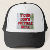 De foto van uw hond Gepersonaliseerd Trucker Pet (Voorkant)