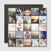 De fotocollage van de datum opslaan magnetische uitnodiging (Voorkant / Achterkant)