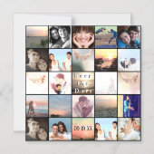 De fotocollage van de datum opslaan magnetische uitnodiging (Voorkant)