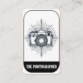 De fotograaf Minimal Tarot stijl fotografie Visitekaartje (Voorkant)