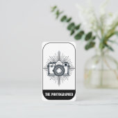 De fotograaf Minimal Tarot stijl fotografie Visitekaartje (Staand voorkant)