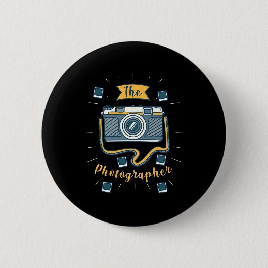 De fotograaf ronde button 5,7 cm (Voorkant)