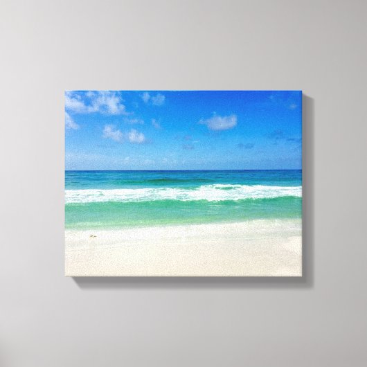 De fotografie van het strand brengt me naar het Ze Canvas Afdruk (Voorkant)