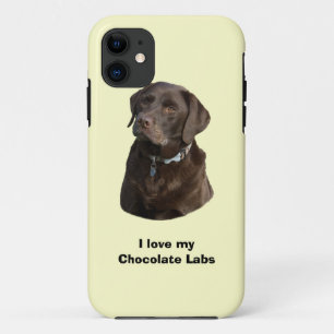 De fotoportret van de Labrador van de chocolade Case-Mate iPhone Case