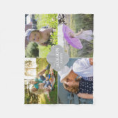 De foto's van de Collage van de douane met familie Fleece Deken (Voorkant)