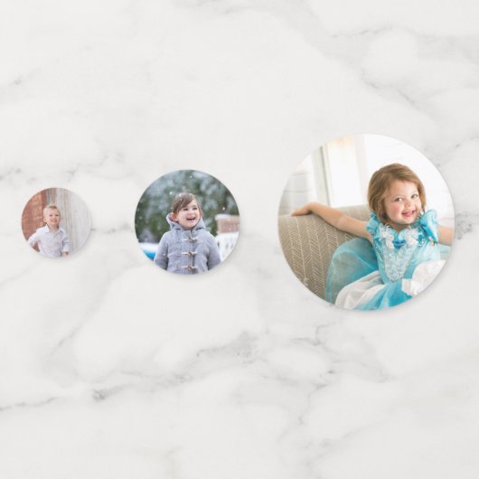 De foto's van de verandering om uw eigen gepersona confetti (Achterkanten)