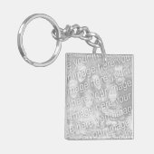 De fotosleutelhanger van de douane met uw afbeeldi sleutelhanger (Voorkant Links)