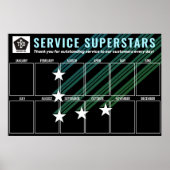 De fotowerknemer van de de kleurensterren van de d poster (Voorkant)