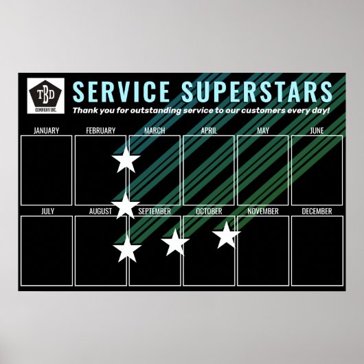 De fotowerknemer van de de kleurensterren van de d poster (Voorkant)